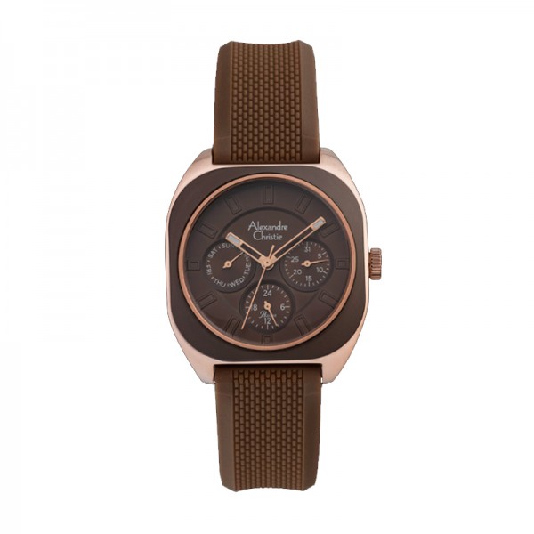 Alexandre Christie AC 2990 Rosegold Dark Brown BFRRGDB